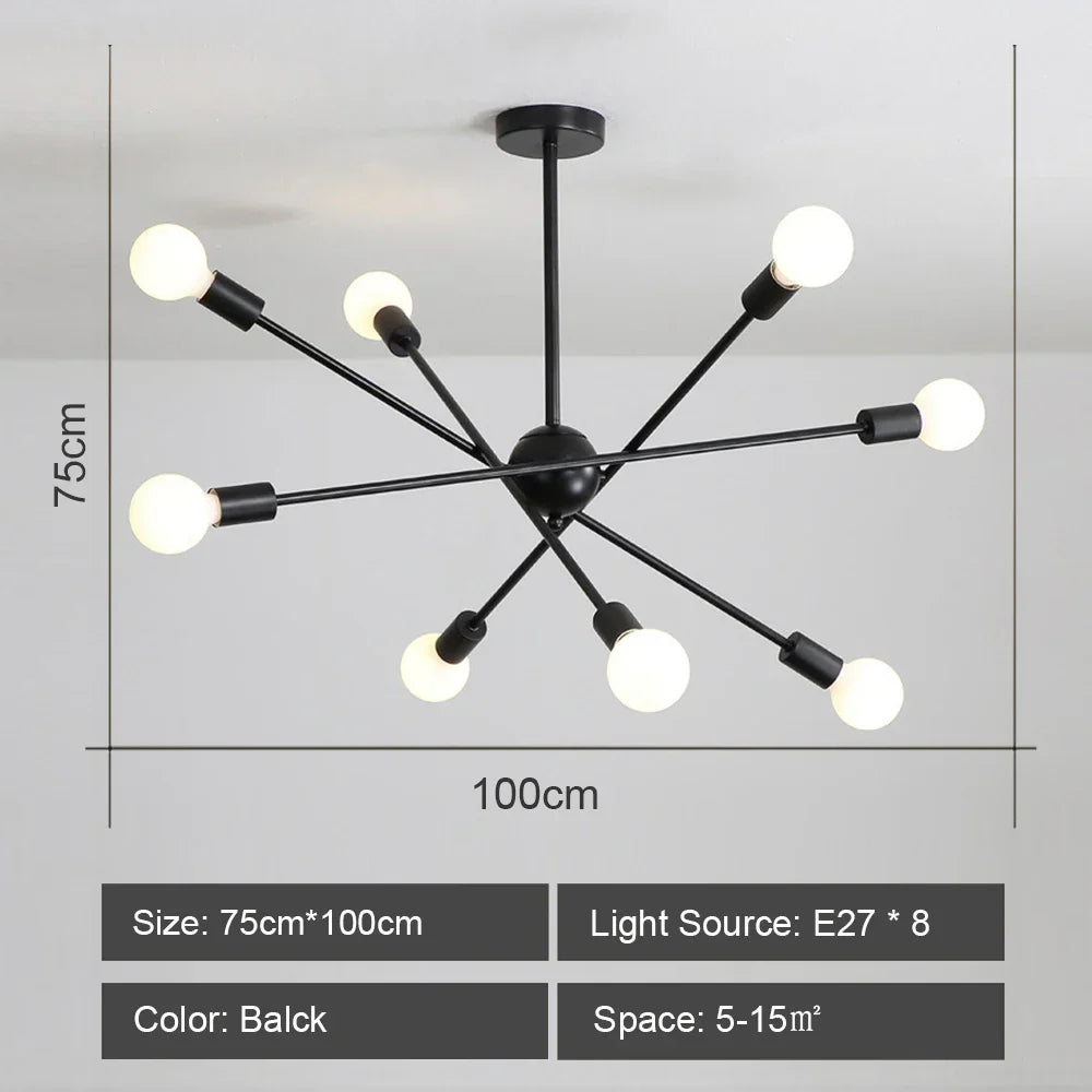 Industrial Sputnik Chandelier