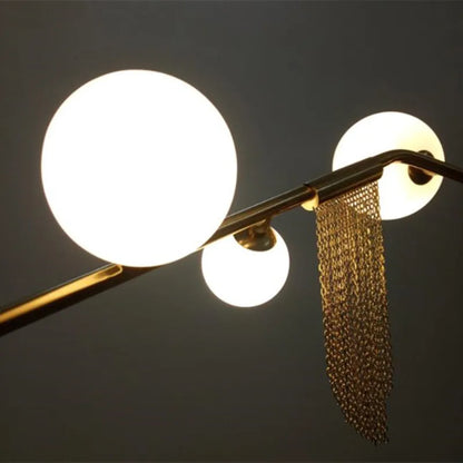 DecorBites™ Gold Bubble Chandelier G9 LED Tassel Kitchen Island Lighting