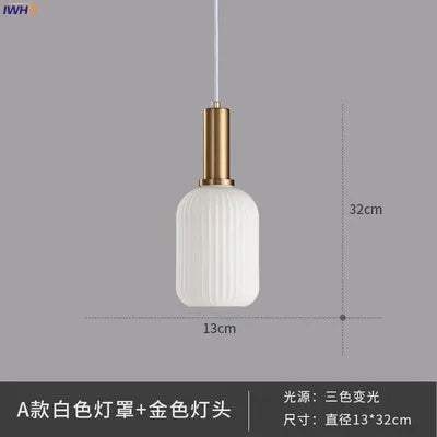 DecorBites™ Glass Pendant Lights: Modern Nordic Style LED Pendant Lamp for Bedroom, Living, Dining Room