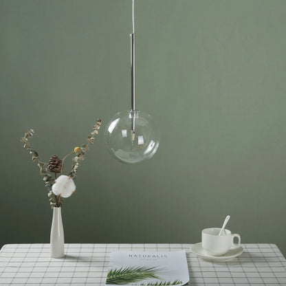 DecorBites™ Gold Glass Ball Pendant Lights for Dining Room and Kitchen