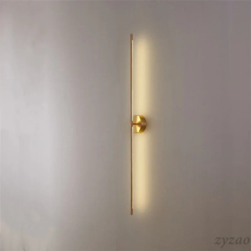Gold Geometric Wall Lamps L120cm Contemporary