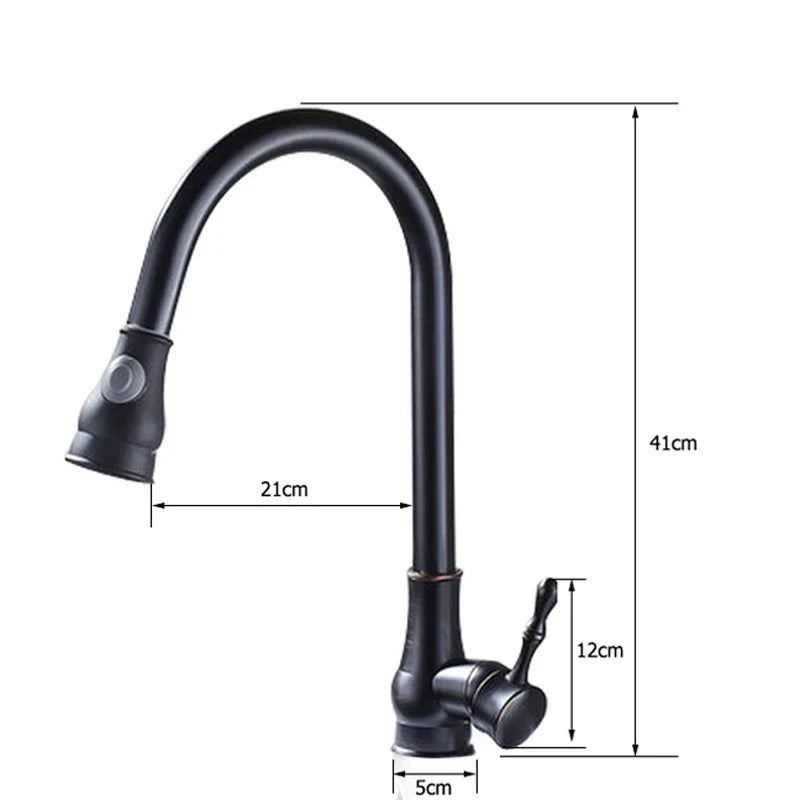 Bronze Rotating Kitchen Faucet