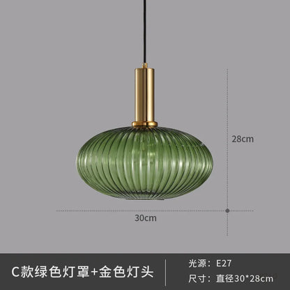 DecorBites™ Glass Pendant Lights: Nordic Style Bedroom Kitchen Hanging Lamp