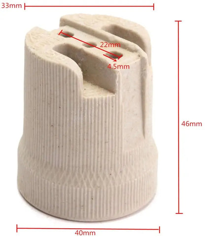 DecorBites™ Creamic E27 Socket Lamp Holder - High Quality Lighting Accessory