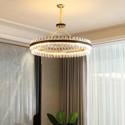 DecorBites™ Crystal Oval Chandelier Lighting for Dinning Room