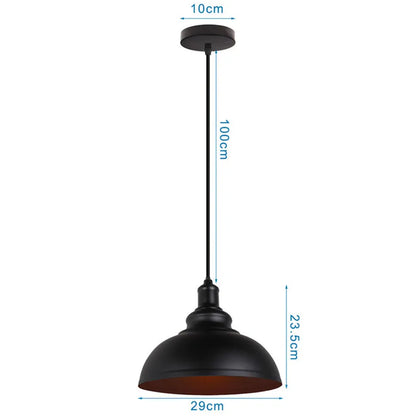 DecorBites™ Industrial Iron Pendant Lights for Home and Retail Spaces