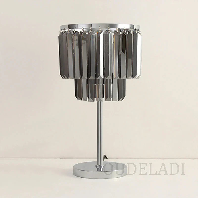 DecorBites™ Crystal Table Lamps: Modern Warm Living Room Study Desk Decor Fixtures