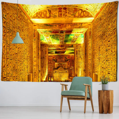 DecorBites™ Egyptian Pharaoh Tapestry Wall Hanging - Boho Hippie Home Decor