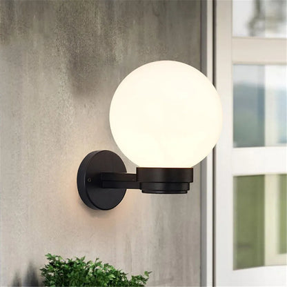 DecorBites™ Globe Shade Wall Lantern for Entryway Porch Patio, E27 Base Socket