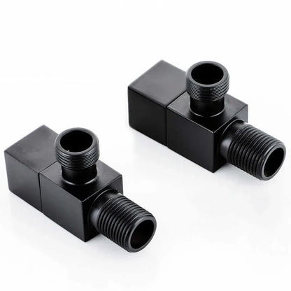 DecorBites™ Brus Gold Corner Valve, Stainless Steel Black Angle Valve for Bathroom Tap