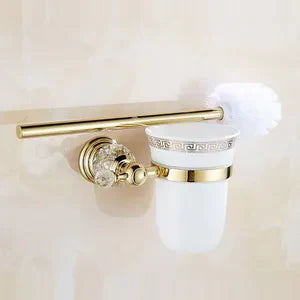 Gold Crystal Bath Set
