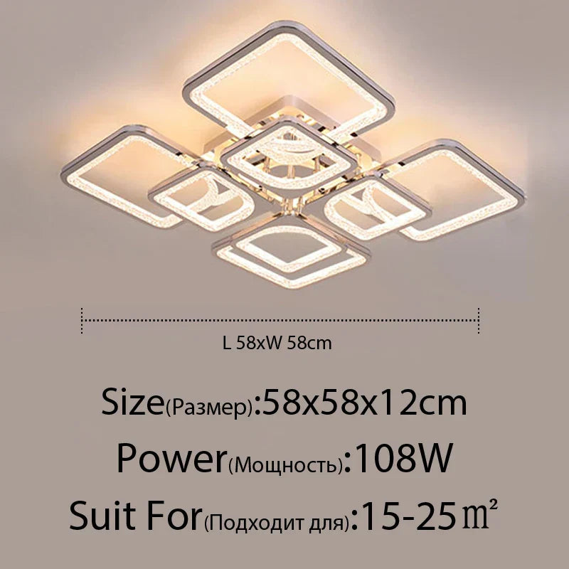 Dimmable LED Ceiling Light Remote Restaurant Style