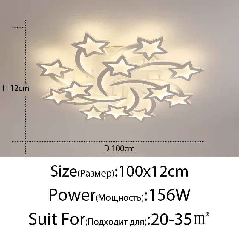 DecorBites™ LED Chandelier: Modern Dimmable Indoor Lighting for Bedroom, Hall, Living Room