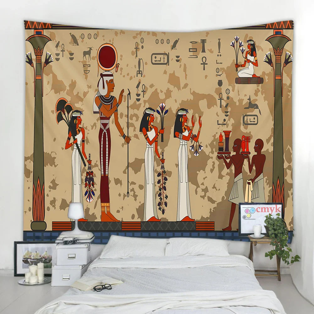 DecorBites™ Egyptian Egypt Tapestry Wall Hanging Home Decor Throw Bedspread Art Home Decor