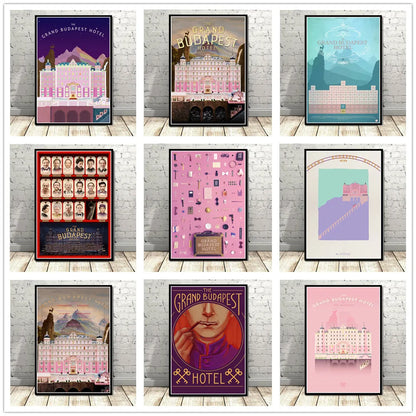 DecorBites™ Grand Budapest Hotel Minimalist Wall Poster for Stylish Home Decor