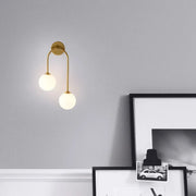 Gold Nordic Wall Sconce With Warm LED For Bedroom