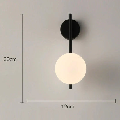 DecorBites™ Glass Gold LED Wall Lamp for Chic Indoor Lighting