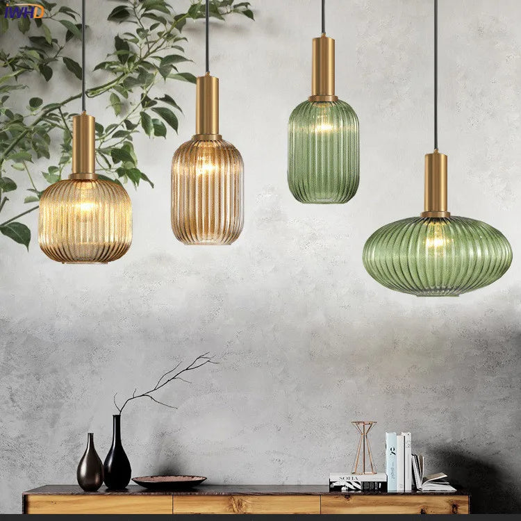 DecorBites™ Glass Pendant Lights: Modern Nordic Style LED Pendant Lamp for Bedroom, Living, Dining Room