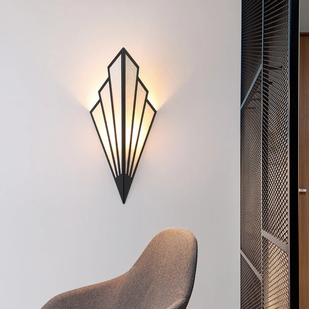 Brass Wall Fan Lamp