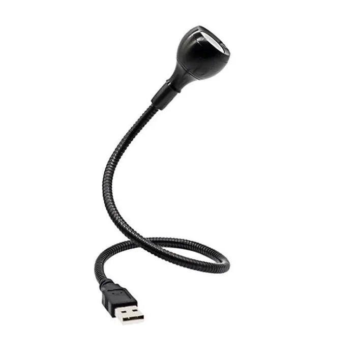 Black Silver Clip-On Lamp