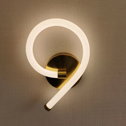 DecorBites™ Acrylic Ring LED Wall Lamp for Modern Indoor Decor, Living Room Bedroom Lighting