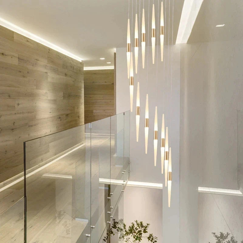 Loft Glass LED Chandelier