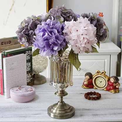 DecorBites™ Hydrangea Branch Silk Flower High Quality Fake Party Room Decor