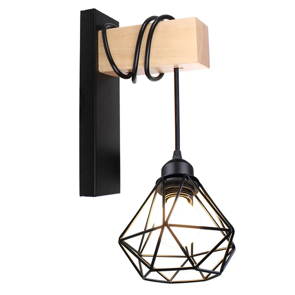 DecorBites™ Industrial Iron Wall Sconce LED Fixture for Cafe Bar Loft Decoration
