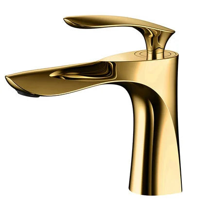 Gold Single Handle Faucet With Precise Control