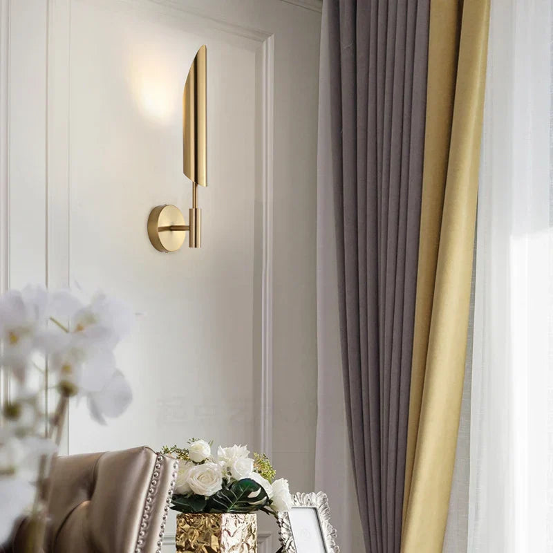 DecorBites™ Golden Wall Lamp Luxury Living Room Bedroom Decor Sconce