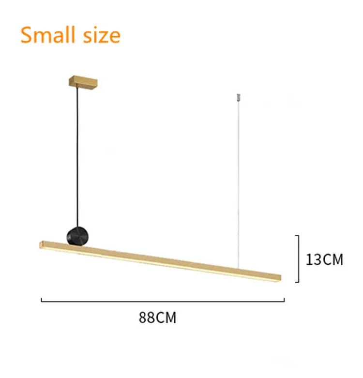 Gold Nordic Pendant Light Bar Island Style