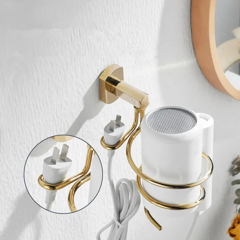 Gold Wall Hair Organizer