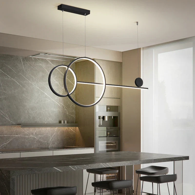 Brass Ring Chandelier