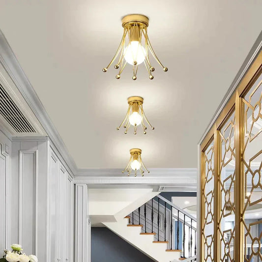 DecorBites™ Gold Crown Ceiling Light for Hallway, Aisle, Kitchen Island