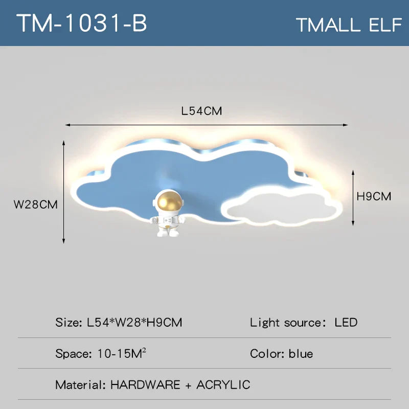 Astronaut Airplane Ceiling Lamp