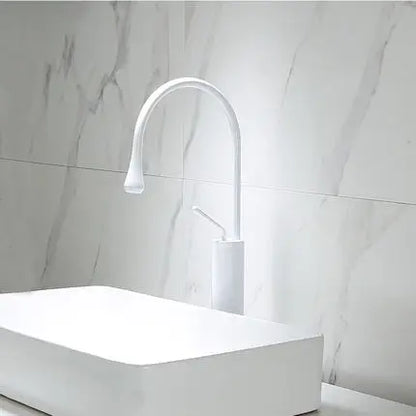 DecorBites™ Brushed Gold Basin Faucet Hot Cold Black Sink Kitchen Swivel Water Crane