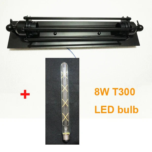 DecorBites™ Industrial Wall Lamp: Black/Silver/Copper 8W LED Bedroom Cafe Sconce