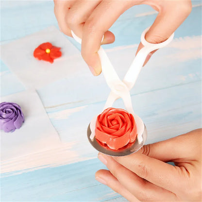 DecorBites™ Cream Flower Scissors Set - Cake Decorating Tools