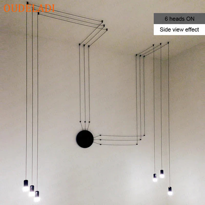 DecorBites™ Industrial Retro Wall Lamp Black LED Hanging Light