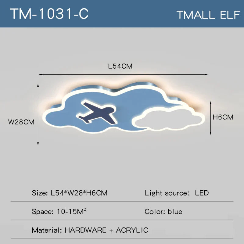 Astronaut Airplane Ceiling Lamp