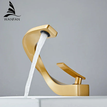 DecorBites™ Basin Faucet Modern Brass Mixer Tap for Elegant Bathroom, Single Handle
