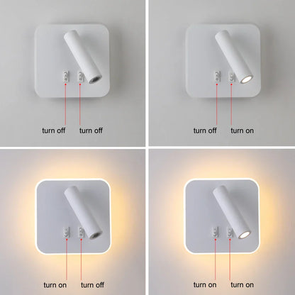 DecorBites™ Adjustable 10W Wall Light Sconce Lamp with Switch - Hotel Bedroom Study Reading