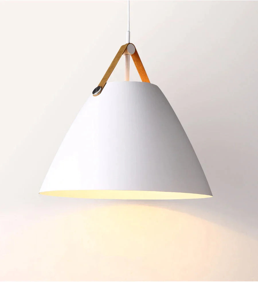 Iron Leather Pendant Light