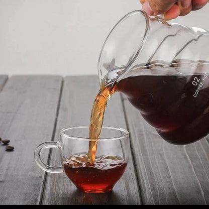 DecorBites™ Cloud Shaped Glass Coffee Kettle Heat Resistant Teapot 360/600/800ml
