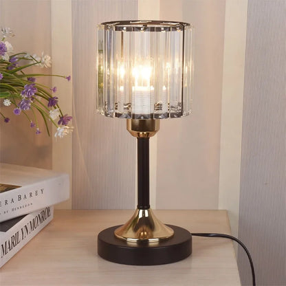 DecorBites™ Crystal Desk Lamp USB Charging Night Light for Living Room Bedroom Decor