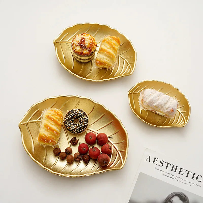 Gold Leaf Decorative Tray