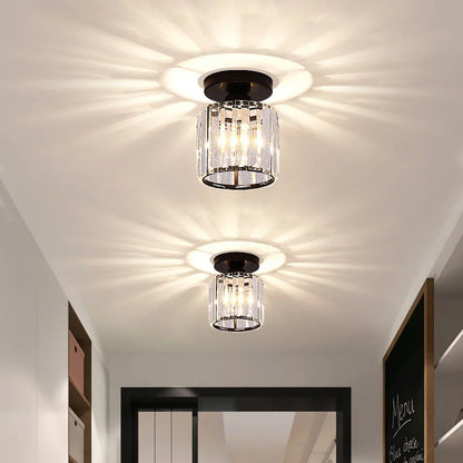 DecorBites™ Crystal Aisle Corridor Ceiling Light - Modern Luxury Indoor Hang Lamp