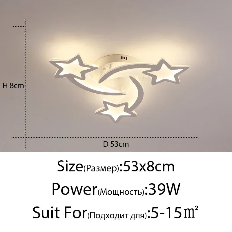 DecorBites™ LED Chandelier: Modern Dimmable Indoor Lighting for Bedroom, Hall, Living Room