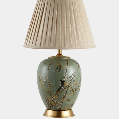 DecorBites™ American Style Ceramic Table Lamp Bedroom Living Room Study Tea Table Lamp