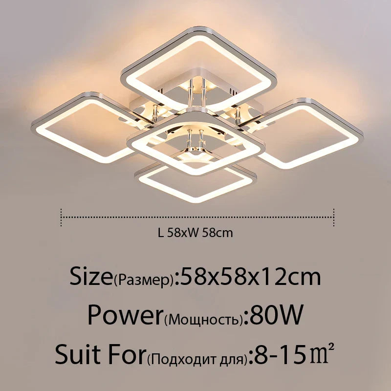 Dimmable LED Ceiling Light Remote Restaurant Style